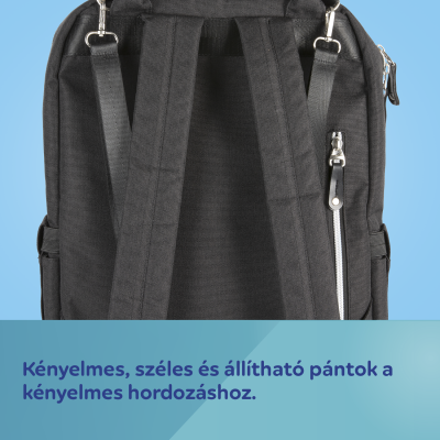 Canpol babies Multifunkciós pelenkázó hátizsák fekete