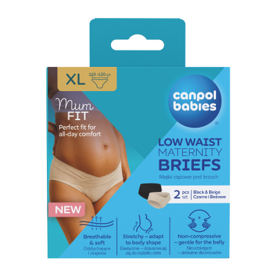 Canpol babies MumFIT alacsony derekú kismama bugyi S/M 2 db