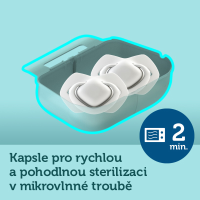 Canpol babies set symetrických silikonových dudlíků Light touch 0-6m ROYAL BABY růžový