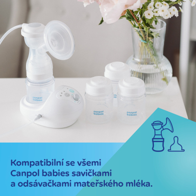 Canpol babies Sada fliaš na uskladnenie materského mlieka 3x120ml 