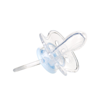 Canpol babies Silikónový cumlík so symetrickou špičkou 6-18m NEWBORN BABY modrý