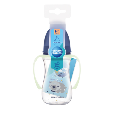 Canpol babies Antikoliková lahev EasyStart SLEEPY KOALA 240ml modrá