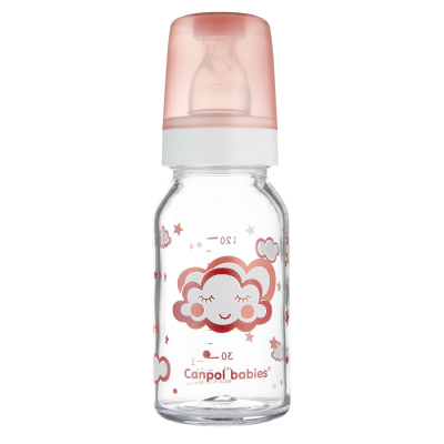 Canpol babies Lahev skleněná s úzkým hrdlem NIGHT DREAMS 120ml