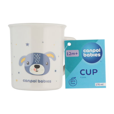 Canpol babies Plastový hrnček CUTE ANIMALS 270ml psík