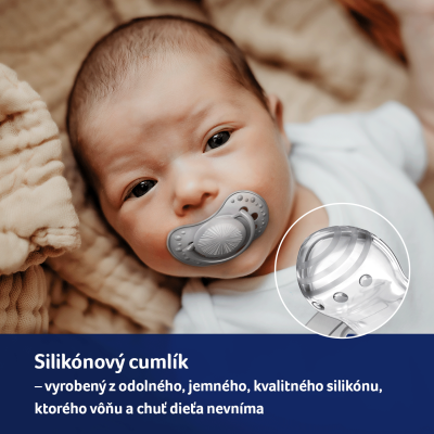 LOVI Silikonový dynamický dudlík 6-18m HARMONY 2pcs