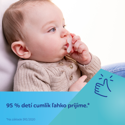 Canpol babies Dudlík 100% silikonový symetrický 6-12m 1ks bílý