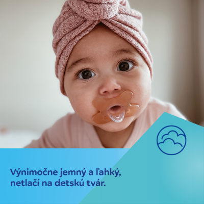 Canpol babies Dudlík 100% silikonový symetrický 0-6m 1ks bílý