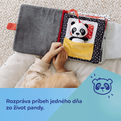 Canpol babies Senzorická zmyslová knižka PANDA BabiesBoo