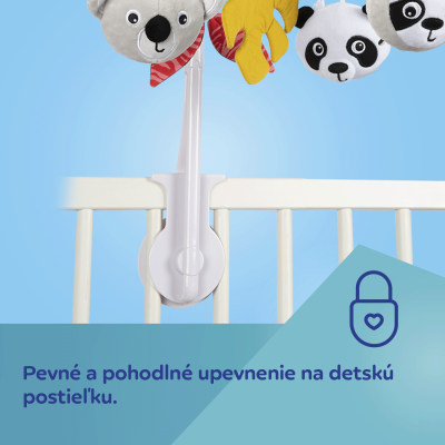 Canpol babies Senzorický plyšový kolotoč s hracou skrinkou a Bluetooth BabiesBoo