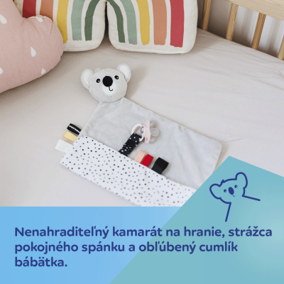 Canpol babies Senzorický maznáčik s klipom na cumlík BabiesBoo