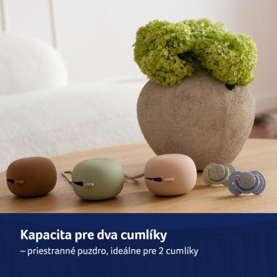 LOVI Silikónové puzdro na cumlík Pistachio