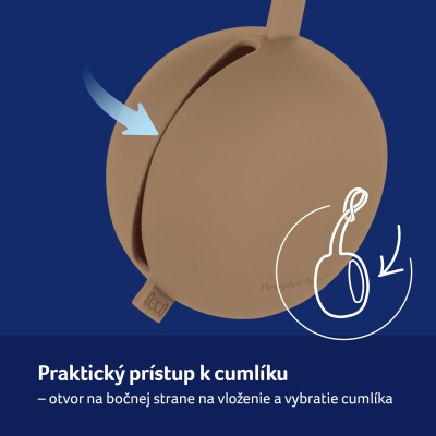 LOVI Silikónové puzdro na cumlík Granola