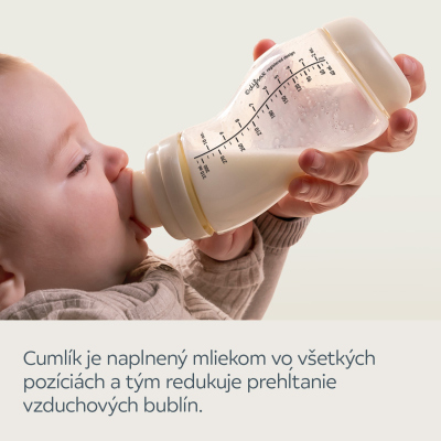 Canpol babies Cumlík silikónový k fľaši S-Shape 3m+ 2ks pomalý