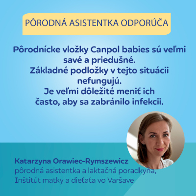 Canpol babies Vysoko absorpčné tvarované vložky po pôrode 10 ks