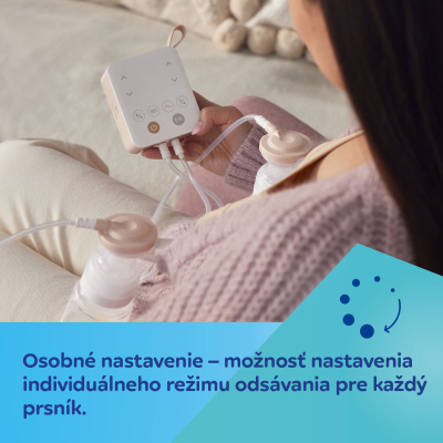 Canpol babies Dvojitá elektrická odsávačka materského mlieka 2v1 s nosovým nástavcom ExpressCare