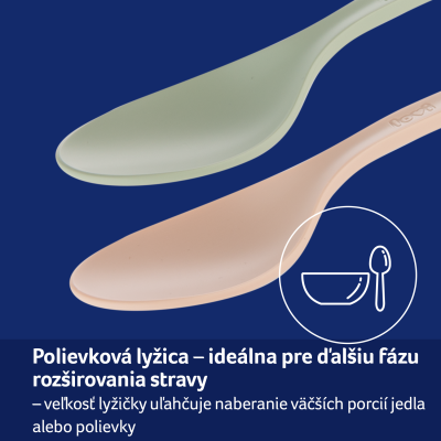 LOVI Sada lyžičiek 2ks Pistachio