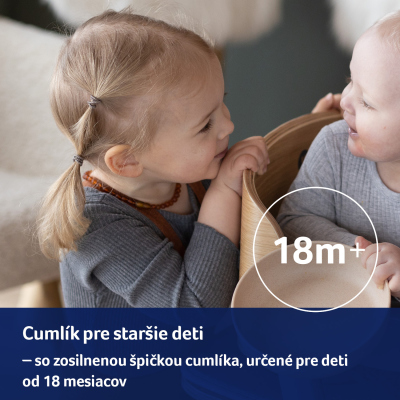 LOVI Cumlík dynamický silikónový NIGHT&DAY 0-6m 2ks chlapec