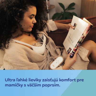 Canpol babies Dvojitá elektrická odsávačka materského mlieka do podprsenky MilkShell