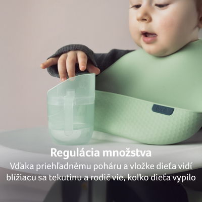 LOVI Hrnček tréningový GENIUS 150ml Pistachio