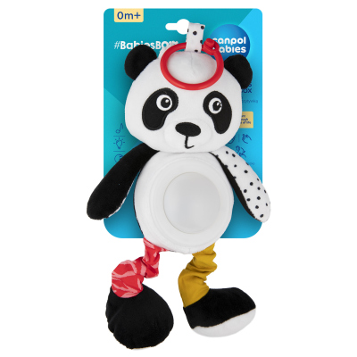 Canpol babies Senzorická závesná hračka s melódiami a lampičkou BabiesBoo panda