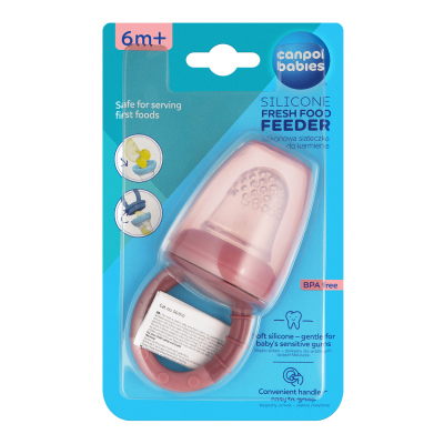 Canpol babies Kŕmiaca sieťka silikónová ružová
