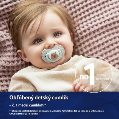 LOVI Cumlík silikónový dynamický CAPICHILL 18m+ 2ks chlapec