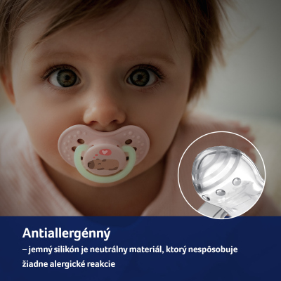 LOVI Cumlík silikónový dynamický CAPICHILL 18m+ 2ks chlapec