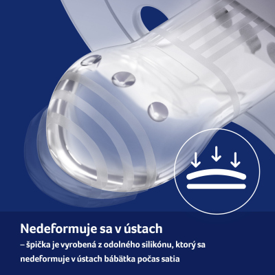 LOVI Cumlík silikónový dynamický CAPICHILL 6-18m 2ks chlapec