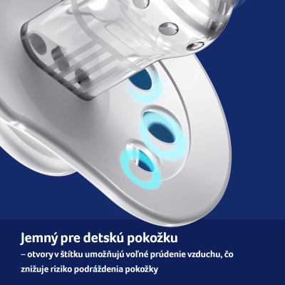 LOVI Cumlík silikónový dynamický CAPICHILL 6-18m 2ks chlapec