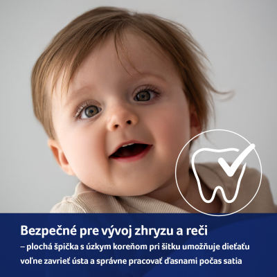 LOVI Cumlík silikónový dynamický CAPICHILL 0-6m 2ks chlapec