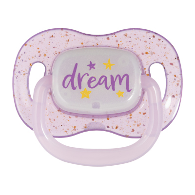 Canpol babies Cumlík svietiaci  silikónový symetrický NIGHTGLOW 0-6m 2ks dievča