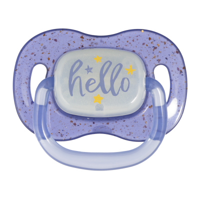 Canpol babies Cumlík svietiaci  silikónový symetrický NIGHTGLOW 6-18m 2ks chlapec