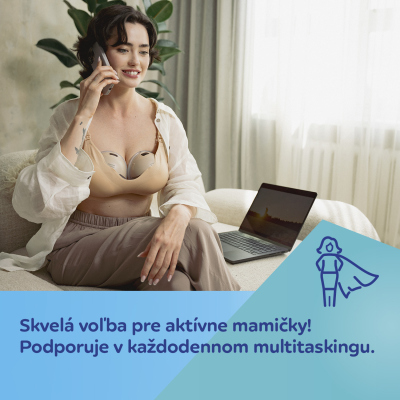 Canpol babies Dvojitá elektrická odsávačka materského mlieka do podprsenky SmartSense