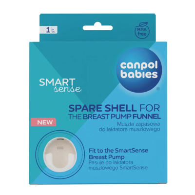 Canpol babies Náhradní silikonový trychtýř 24mm a zásobník na mléko k odsávačce mateřského mléka SmartSense