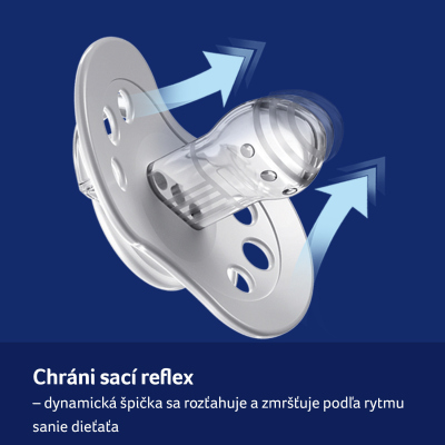 LOVI Cumlík svietiaci silikónový dynamický TEDDY LOVE  6-18m 2ks