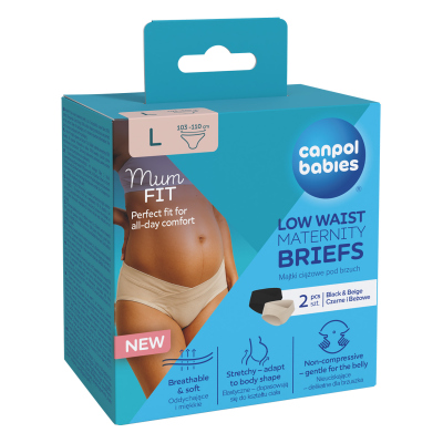 Canpol babies Tehotenské nohavičky s nízkym pásom MumFIT L 2ks