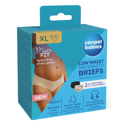 Canpol babies Tehotenské nohavičky s nízkym pásom MumFIT XL 2ks